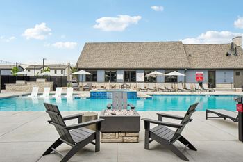Resort-style swimming pool